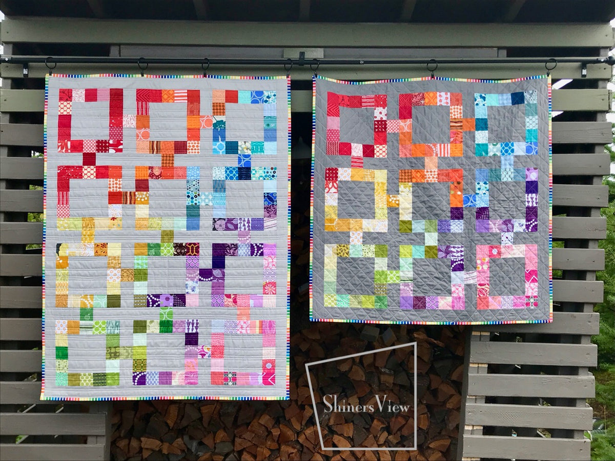 Baby Quilt Pattern || Connected Squares Rainbow PDF Quilt Pattern ...