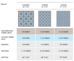 Quilt Pattern PDF || Connected Squares